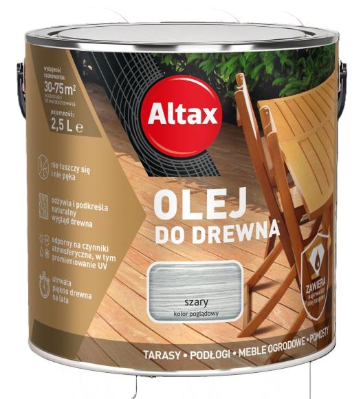 Altax Olej Do DREWNA SZARY 2,5L_Remontownia24.PL