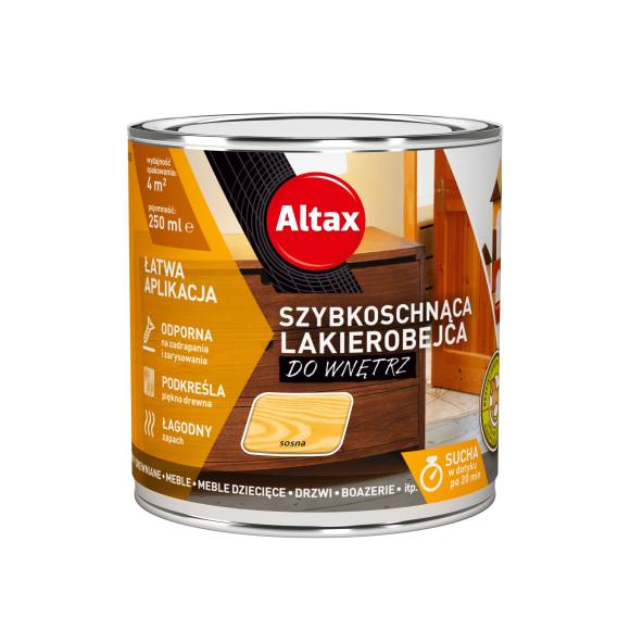 Altax Szybkoschnąca Lakierobejca DO WNĘTRZ SOSNA 0,25L_Remontownia24.pl