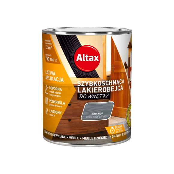 Altax Szybkoschnąca Lakierobejca DO WNĘTRZ ANTRACYT 0,75L_Remontownia24.pl