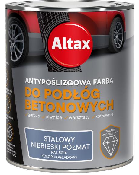 Altax Antypoślizgowa Farba Do PODŁÓG BETONOWYCH NIEBIESKI PÓŁMAT 2,5L_Remontownia24.pl