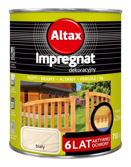 Altax Impregnat Dekoracyjny 6 LAT Biały 0,75L_Remontownia24.pl