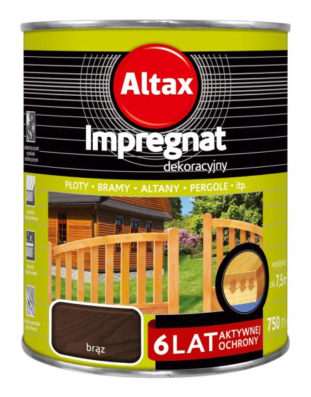 Altax Impregnat Dekoracyjny 6 LAT_Brąz_0,75L_Remontownia24.pl