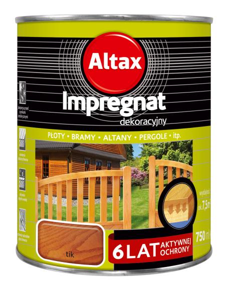 Altax Impregnat Dekoracyjny 6 LAT Tik 0,75L_Remontownia24.pl