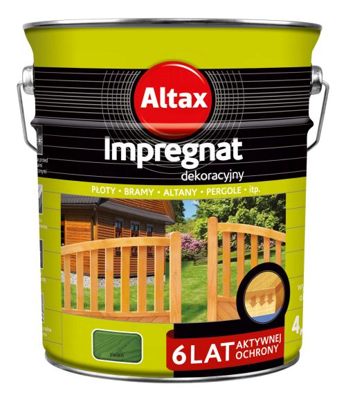 Altax Impregnat Dekoracyjny 6 LAT Zieleń 4,5L_Remontownia24.pl