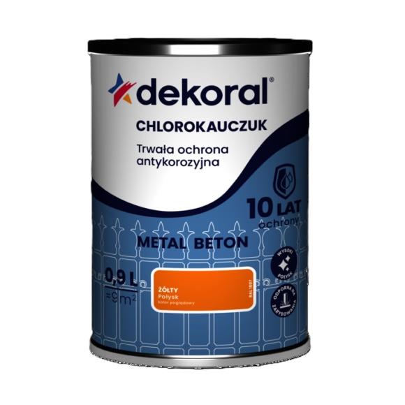 Farba Dekoral Chlorokauczuk Żółty 0,9L_Remontownia24.pl