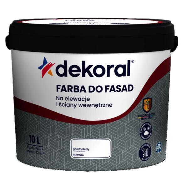 Farba Dekoral Do Fasad Biały 10L_rEMONTOWNIA24.PL