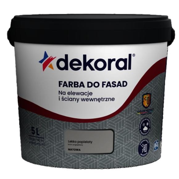 Farba Dekoral Do Fasad Lekko Popielaty 5L_Remontownia24.pl