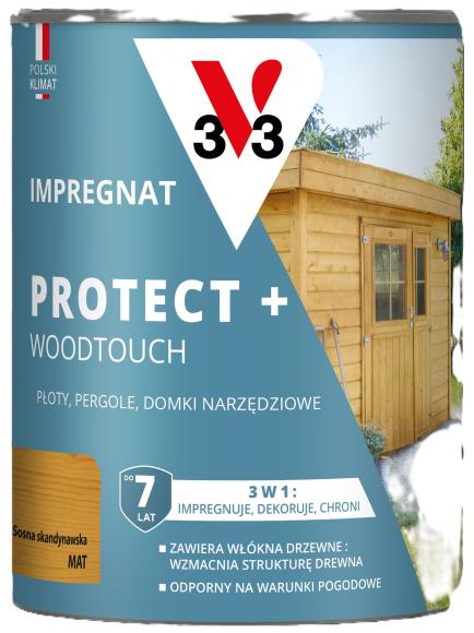 V33 Impregnat PROTECT+ SOSNA SKANDYNAWSKA 0,7L_Remontownia24.pl