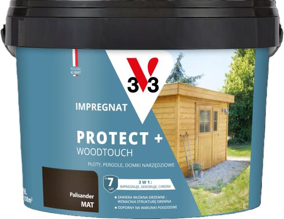 V33 Impregnat PROTECT+ PALISANDER 9L_Remontownia24.pl
