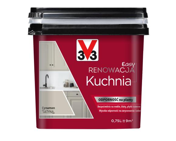 V33 Farba EASY RENOWACJA KUCHNIA CYNAMON SATYNA 0,75L_Remontownia24.pl