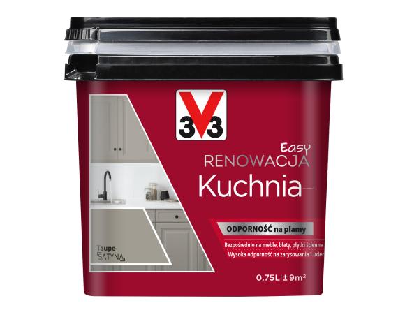 V33 Farba EASY RENOWACJA KUCHNIA TAUPE 0,75L_Remontownia24.pl