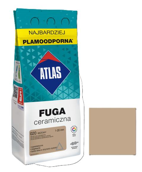 Atlas FUGA CERAMICZNA 020 BEŻOWY 2kg_Remontownia24.pl