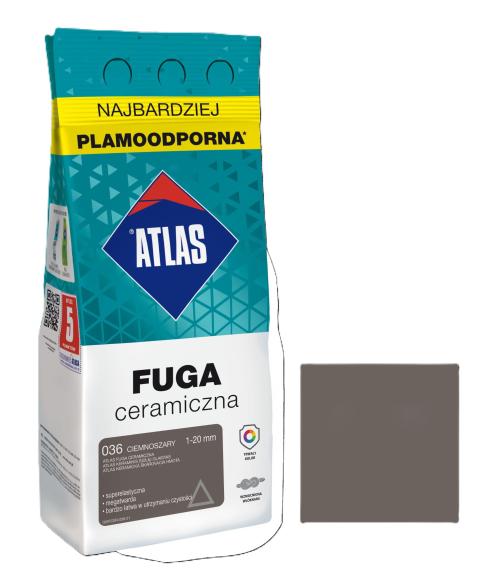 Atlas FUGA CERAMICZNA 036 CIEMNY SZARY 2kg_Remntownia24.pl