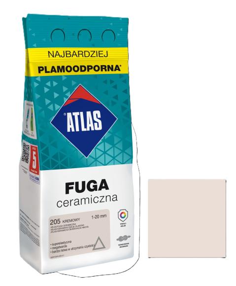 Atlas FUGA CERAMICZNA 205 KREMOWY 2kg_Remontownia24.pl