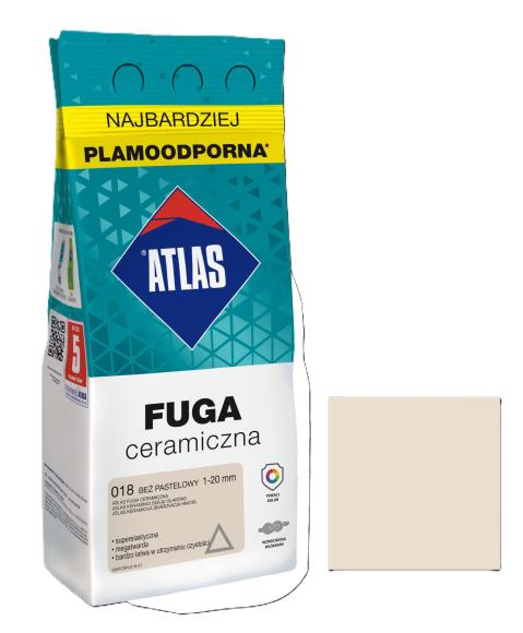 Atlas FUGA CERAMICZNA 018 BEŻ PASTELOWY 2kg_Remontownia24.pl