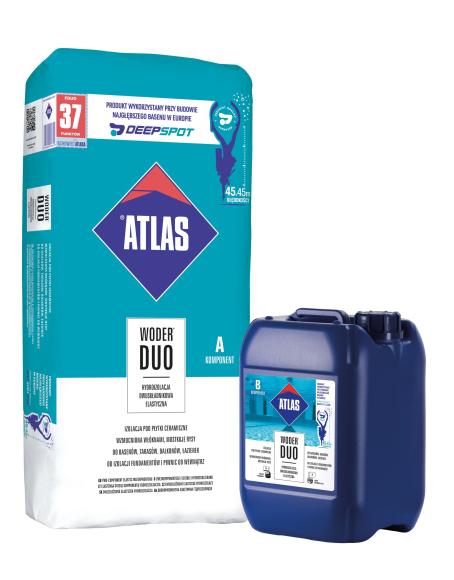 Atlas WODER DUO HYDROIZOLACJA DWUSKŁADNIKOWA ELASTYCZNA SKŁADNIK B (Kanister) 8kg_Remontownia24.pl