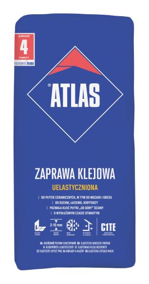 Atlas ZAPRAWA KLEJOWA UELASTYCZNIONA KLEJ UNIWERSALNY, (2-10 mm), TYP C1TE 10kg_Remontownia24.pl