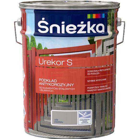 Farba Śnieżka UREKOR S PODKŁAD ANTYKOROZYJNY POPIELATY U02 5L_Remontownia24.pl