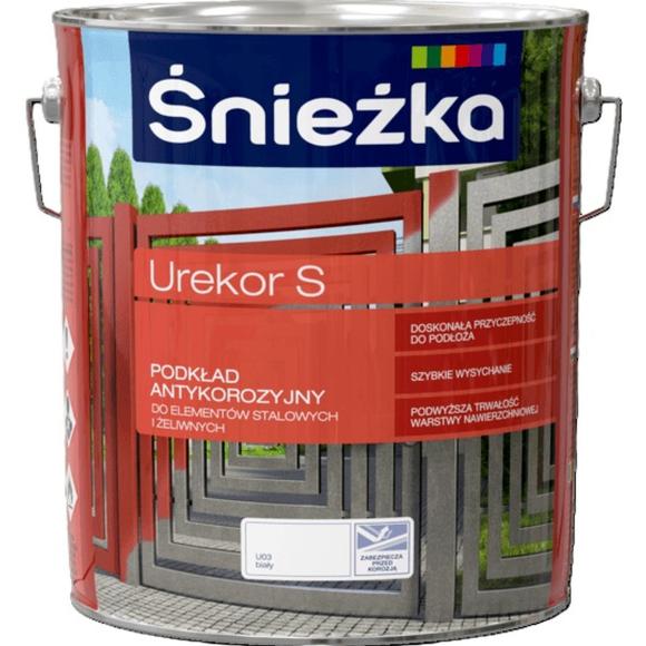 Farba Śnieżka UREKOR S PODKŁAD ANTYKOROZYJNY BIAŁY U03 10L_Remontownia24.pl