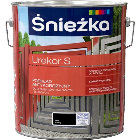 Farba Śnieżka UREKOR S PODKŁAD ANTYKOROZYJNY CZARNY U03 10L_Remontownia24.pl