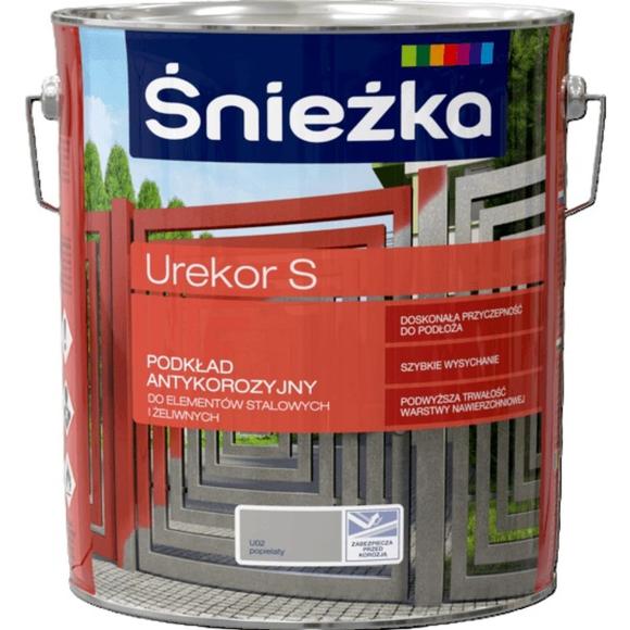 Farba Śnieżka UREKOR S PODKŁAD ANTYKOROZYJNY POPIELATY U02 10L_Remontownia24.pl