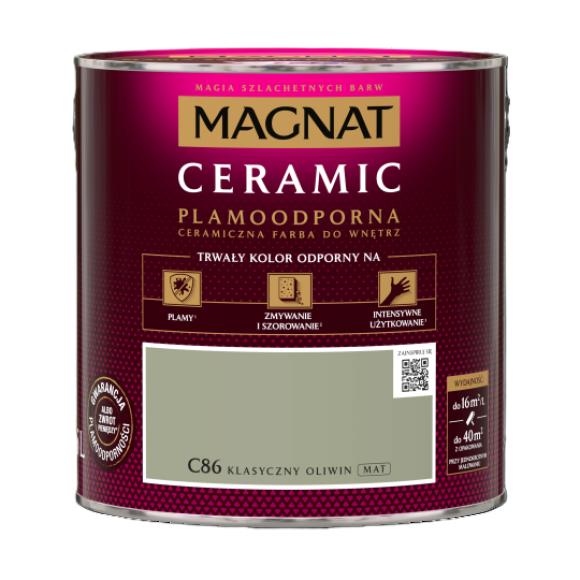 Farba Magnat Ceramic KLASYCZNY OLIWIN 2,5L C86 (1)