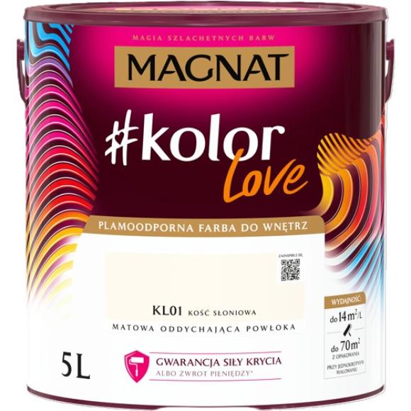 Farba Magnat #KolorLove KOŚĆ SŁONIOWA 5L KL01 (1)