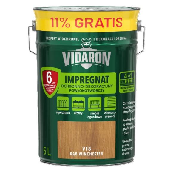 Vidaron Impregnat V18 DĄB WINCHESTER 4,5L+11% Gratis (1)