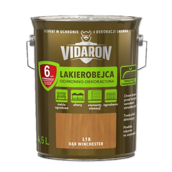Vidaron Lakierobejca OCHRONNO-DEKORACYJNA L18 DĄB WINCHESTER 4,5L (1)
