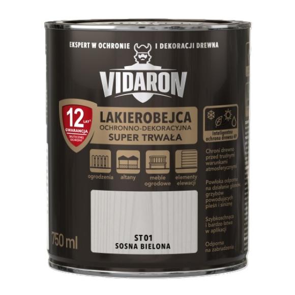 Vidaron Lakierobejca OCHRONNO-DEKORACYJNA SUPER TRWAŁA ST01 SOSNA BIELONA 0,75L (1)