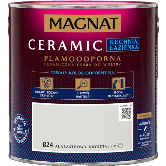 Farba Magnat Ceramic Kuchnia Łazienka ALABASTROWY KRYSZTAŁ 2,5L B24 (1)