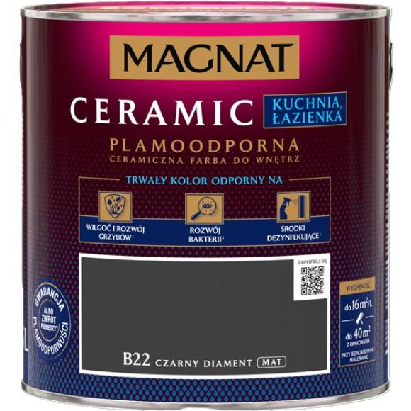 Farba Magnat Ceramic Kuchnia Łazienka CZARNY DIAMENT 2,5L B22 (1)