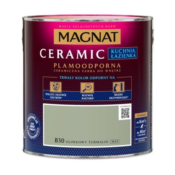 Farba Magnat Ceramic Kuchnia Łazienka OLIWKOWY TURMALIN 2,5L B30 (1)