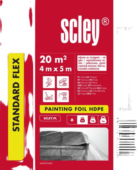 Folia ochronna SCLEY Standard HDPE 4mx5m (1)