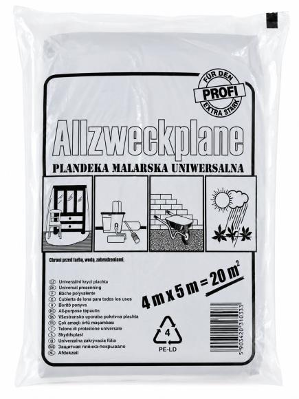 Folia ochronna malarska Ekstra Gruba 4mx5m (1)