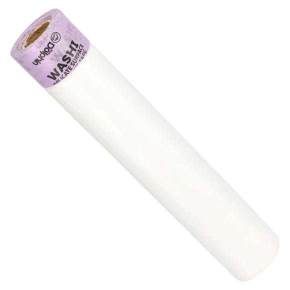 Taśma malarska z folią DOLPHIN WASHI Pro Masker delikatne powierzchnie 280cm x 10m (1)