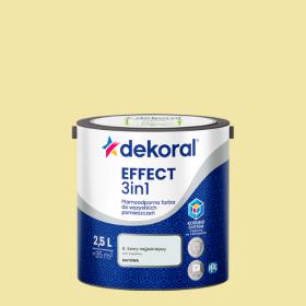 Dekoral Effect 3IN1 Plamoodporna Farba Żółty Jasny 2,5L