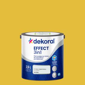 Dekoral Effect 3IN1 Plamoodporna Farba Żółty Złocisty  2,5L