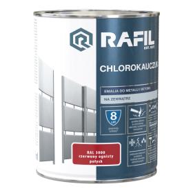 RAFIL Chlorokauczuk Czerwony RAL3000 0,75L