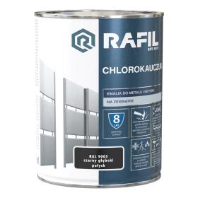 RAFIL Chlorokauczuk Czarny Głęboki RAL9005 0,75L