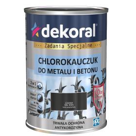 Dekoral Chlorokauczuk Czarny Strong RAL 9005 0,9L