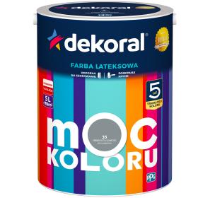 DEKORAL MOC KOLORU SREBRZYSTA SZAROŚĆ 5L