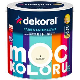 DEKORAL MOC KOLORU BITA ŚMIETANA 2,5L.