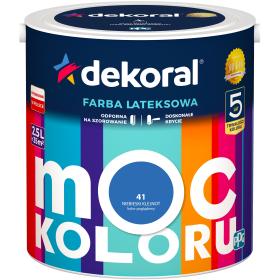 DEKORAL MOC KOLORU NIEBIESKI KLEJNOT 2,5L 