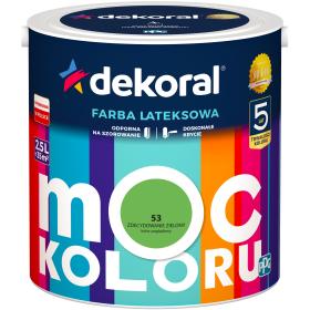 DEKORAL MOC KOLORU ZDECYDOWANIE ZIELONY 2,5L