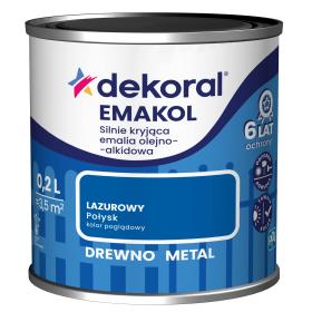 Farba Dekoral EMAKOL Lazurowy Połysk 0,2L