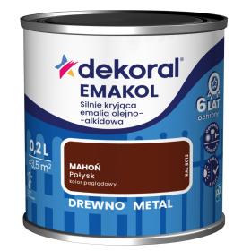 DEKORAL EMAKOL MAHOŃ 0,2L