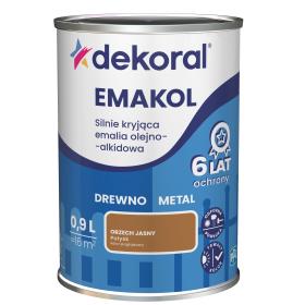 DEKORAL EMAKOL ORZECH JASNY 0,9 L