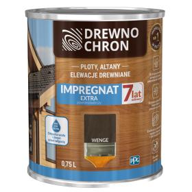 DREWNOCHRON EXTRA IMPREGNAT POWŁOKOTWÓRCZY DO DREWNA WENGE 0,75L