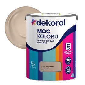 Obrazek dla: Farba Dekoral Moc Koloru KARMELOWY BEŻ 5L_Remontownia24.pl